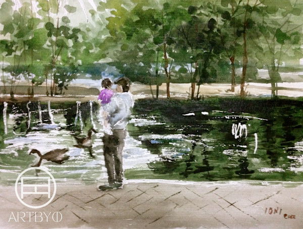 Pond at the Assiniboine Park by ioni mendoza