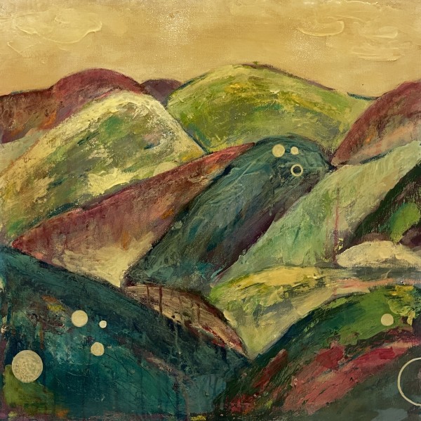 Patchwork mountains by Katie Willes