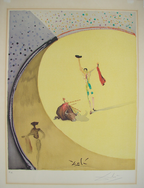 Bullfight by Salvador Dali