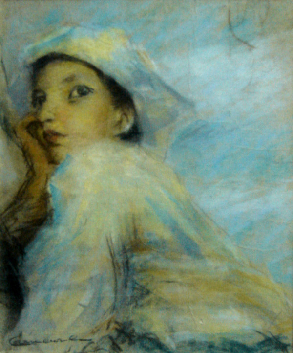 Portrait of a young woman by Luigi Carnevali