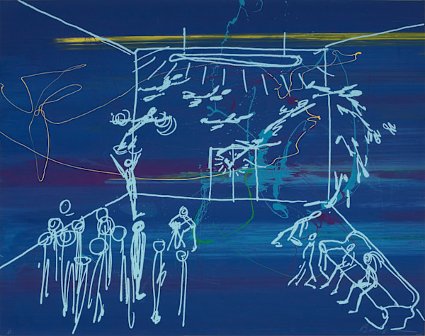 I dreamed that I was having my photograph taken with a group of people Suddenly I began to rise u... by Jonathan Borofsky