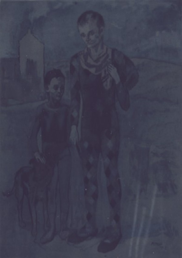 Les Saltimbanques, after Pablo Picasso by Jacques Villon, Image 1.