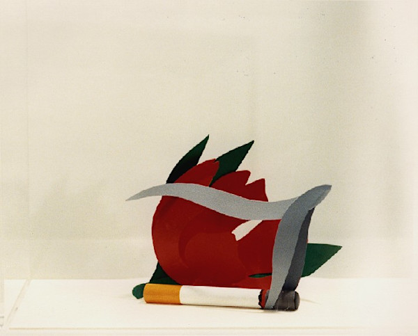 Maquette for Tulip and Smoking Cigarette by Tom Wesselmann, Image 1.