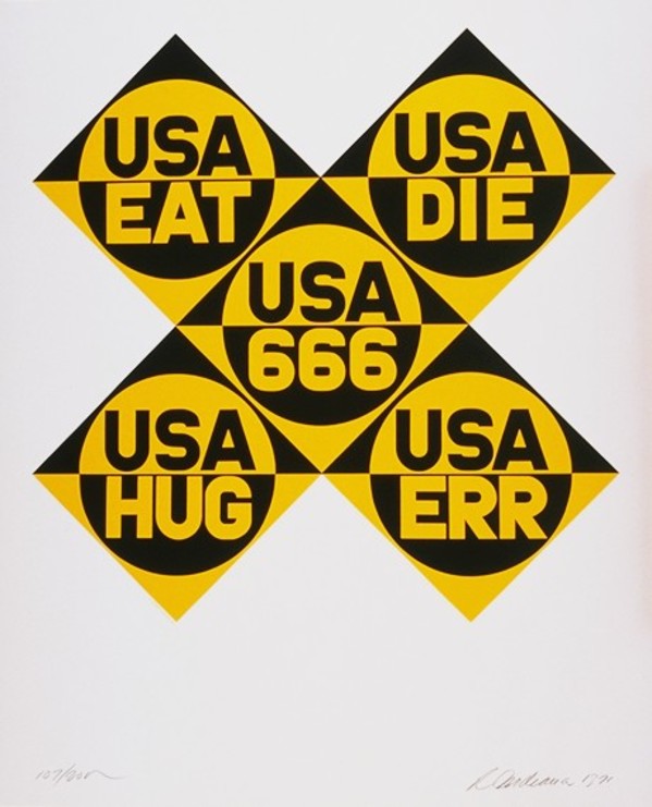 USA 666 by Robert Indiana