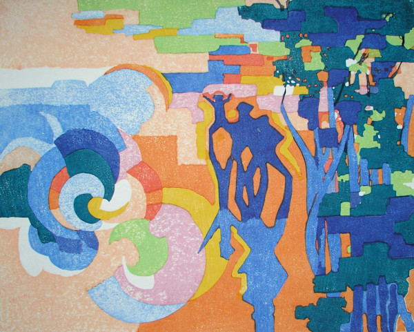 Demons Sowing Barley  in the Long Rays of Sunset by Stanton MacDonald-Wright, Image 1.