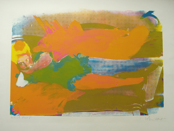 Reclining Woman (green) by Peter Max, Image 1.