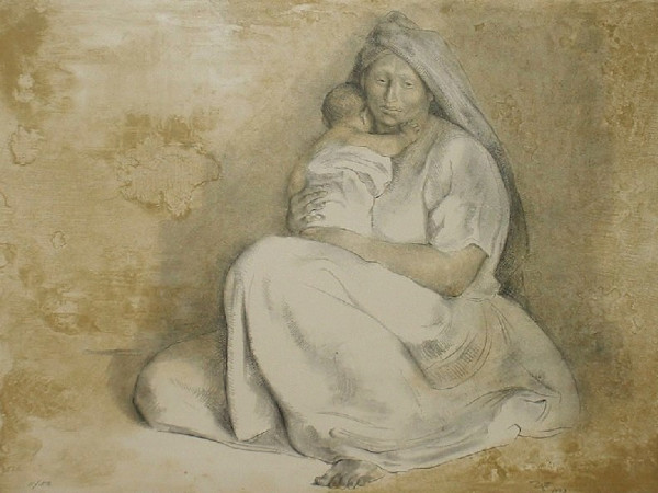 Mother with Child by Francisco Zuniga