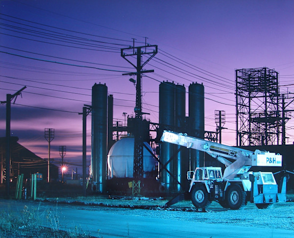 O2 Plant and Crane by Patricia Layman Bazelon