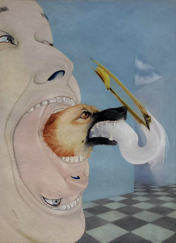 Man, Woman, Dog, Bird, Banana in a Room by Laura Rankin