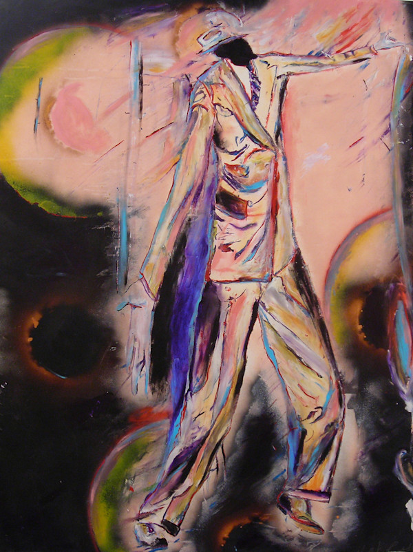 In Death My Glassey Eyes Are Turned (study for A Paper Rose Beneath a Paper Moon) by Malcolm Bonney