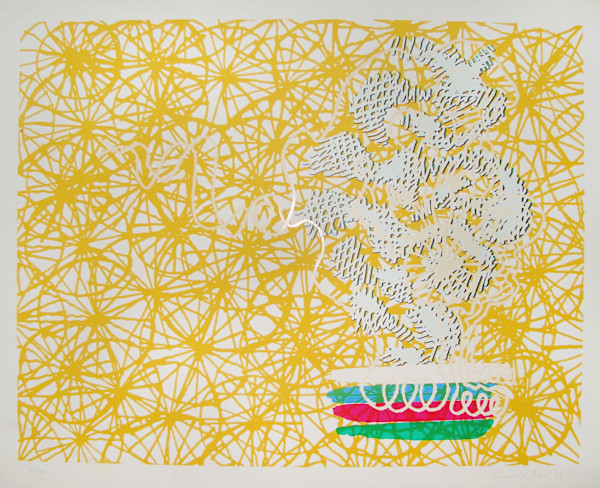 Untitled (yellow) by Bernard Cohen