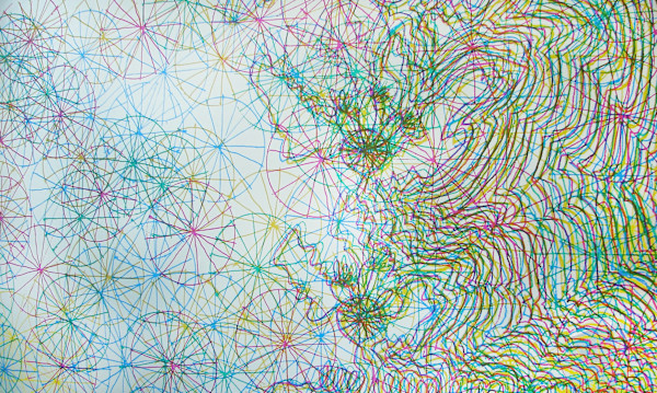 Untitled (silver) by Bernard Cohen