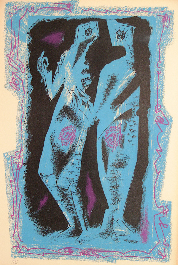 Conversation In Blue And Pink by Andre Masson, Image 2.