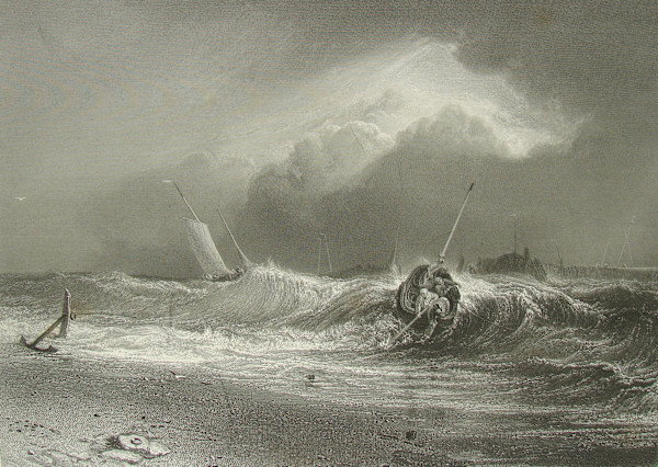 Fishing Boats, A Coast Scene by after Joseph M. W. Turner