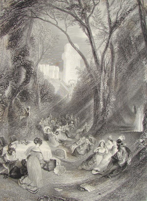 The Birdcage: A Scene from Boccaccio by after Joseph M. W. Turner