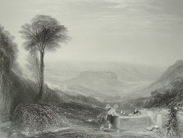 View of Orvieto by after Joseph M. W. Turner