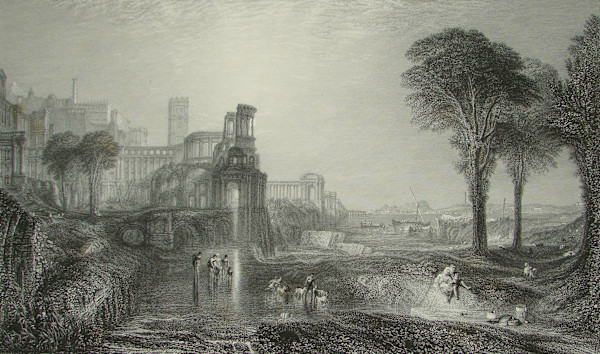 Caligula's Palace and Bridge, Bay of Baiae by after Joseph M. W. Turner