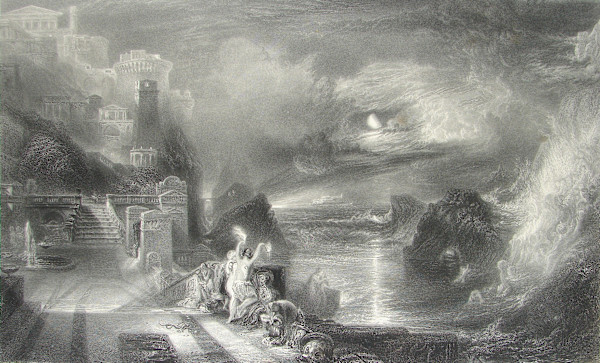 The Parting of Hero and Leander by after Joseph M. W. Turner