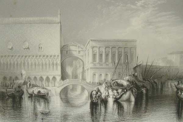 Venice - The Bridge of Sighs by after Joseph M. W. Turner