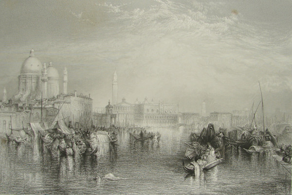 Venice, from the Canal of the Giudecca; the Church of Santa Maria della Salute, etc by after Joseph M. W. Turner