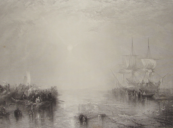 Whalers  "Hurrah for the Whaler Erebus!  Another Fish!" by after Joseph M. W. Turner