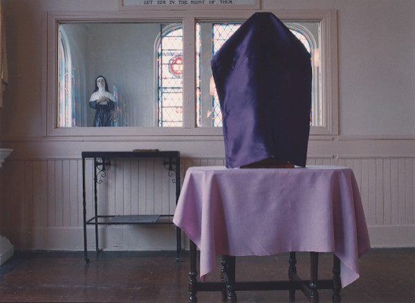 Adoration: covered cross by Marion Faller