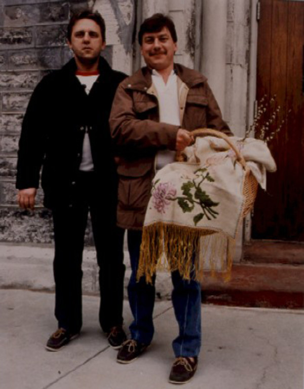 Men with Swienconka Baskets, St Stanislaus Parish, Buffalo, New York by Marion Faller