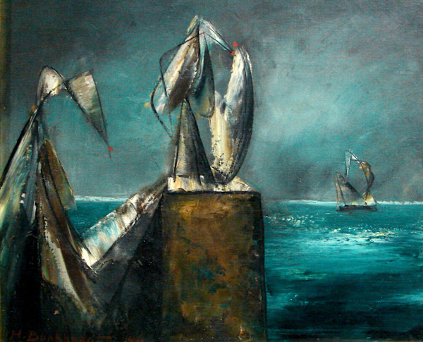 Abstract Forms (sea birds) by Hans Gustav Burkhardt