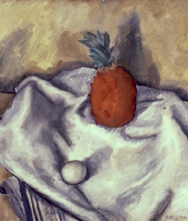 Still Life with Pineapple and Egg by Ralston Crawford