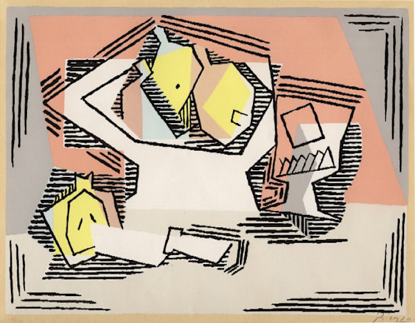 Untitled (Still Life with Lemons, Bowl, Cup and Knife) by Pablo Picasso