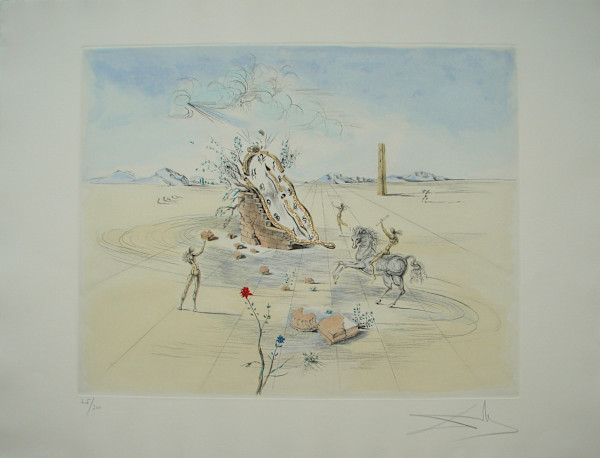 Cosmic Horseman by Salvador Dali