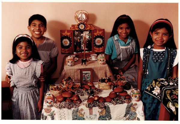 Children's Day of the Dead Altar by George Ancona