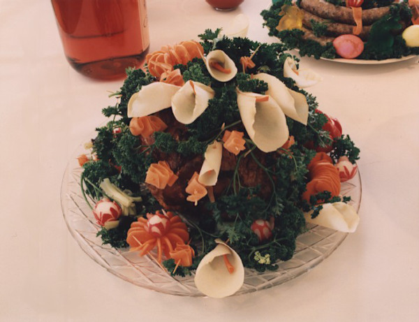 Swienconka:IHof Mconvent,detail,calla lillies by Marion Faller