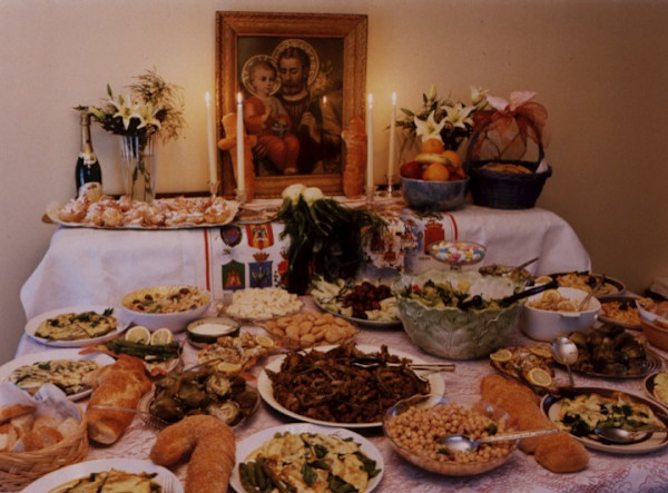 Pat Pino's St Joseph's Day Table, Buffalo, New York by Marion Faller