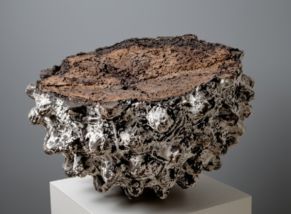 Ceramic Vessel with Pedestal by Graham Marks, Image 1.