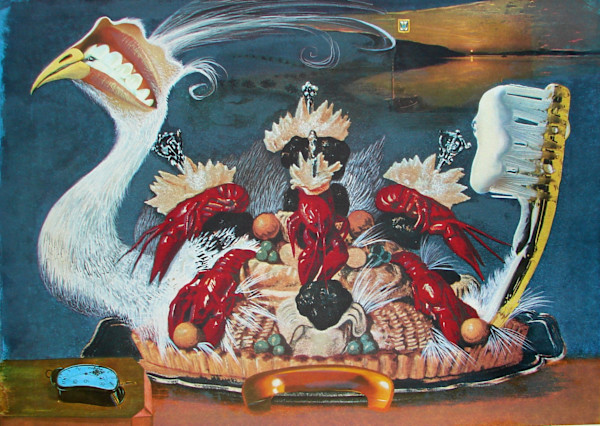 Les Montres Molles ½ Sommeil—Porc (Soft Watches Half Asleep—Pork) by Salvador Dali