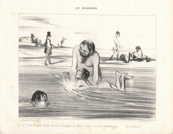 no Plate # by Honore Daumier