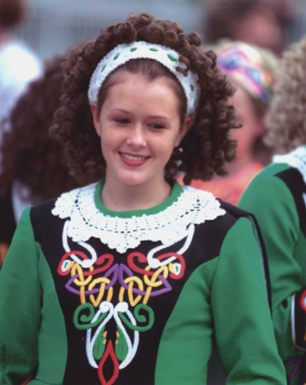 Girl in School Costume Facing Forward by Jim Bush