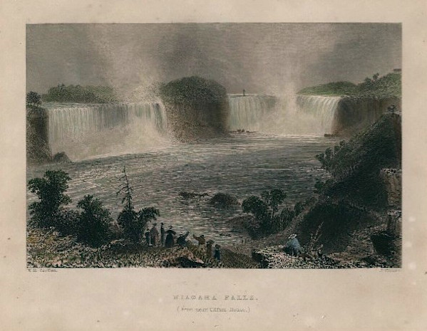 Niagara Falls (From near Clifton House) by William Henry Bartlett