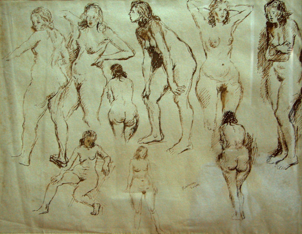 Untitled (Nude Study) by Raphael Soyer, Image 1.
