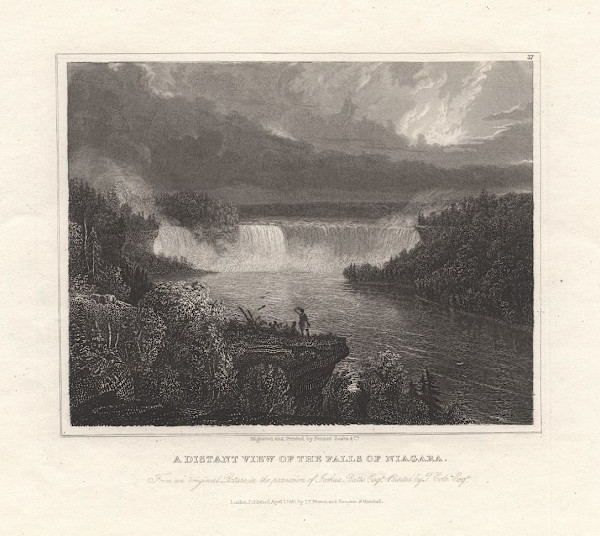 A Distant View of the Falls of Niagara… by Thomas Cole, Image 2.