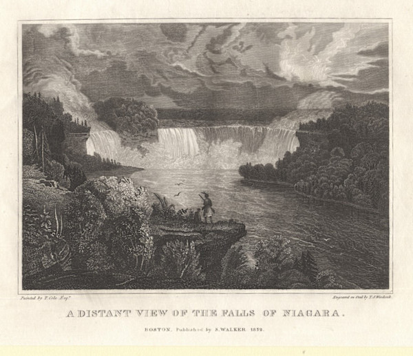A Distant View of the Falls of Niagara by Thomas Cole, Image 2.