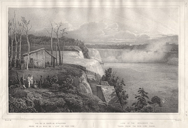 View of the Schlosser Fall Taken From The New-York Shore by Guillaume Abel Blouet