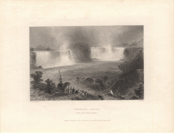 Niagara Falls (From near Clifton House) by William Henry Bartlett