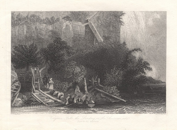 Niagara Falls: the Landing on the American Side by William Henry Bartlett