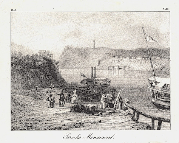 Brock's Monument by William Henry Bartlett