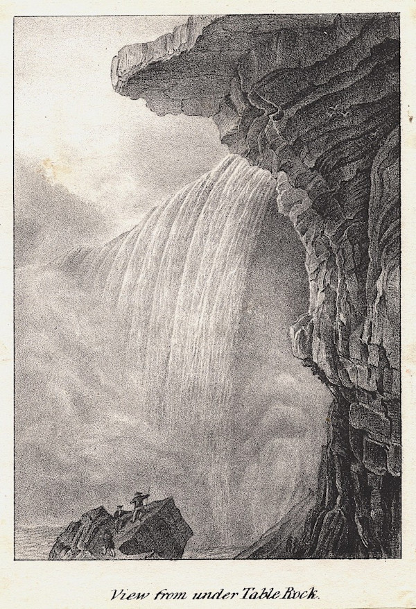 View from under Table Rock by after William Henry Bartlett