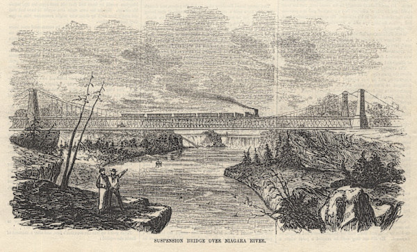 Suspension Bridge over Niagara River by Barry