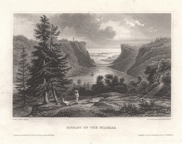 Outlet of the Niagara by Herrmann Julius Meyer, Image 1.