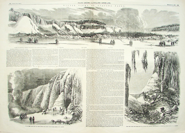 Gigantic Ice Formation, American Side/Part of the Horse Shoe Fall from under Table Rock/View from by S. Barnett
